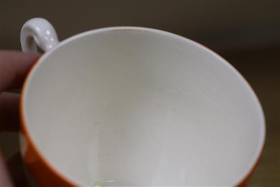 Susie Cooper for Grays pottery, a Rosss Belfast ginger ale jug, a jug and two trios and bowl for Burslem